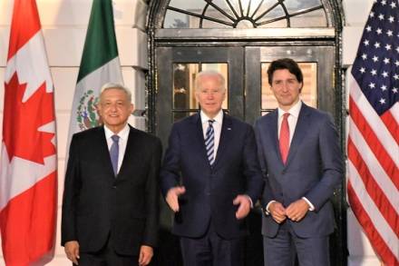 AMLO propone fortalecer integración en América del Norte; migración ordenada contribuirá a incrementar producción en el Encuentro de Lideres de América del Norte 